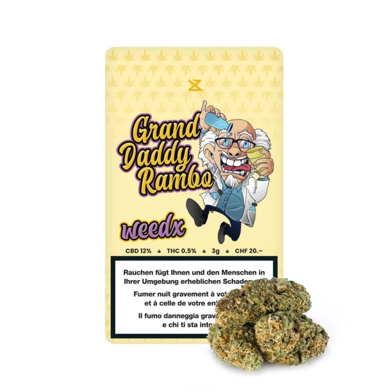 WEEDX.ch Grand Daddy Rambo – Indoorblüten 3 g