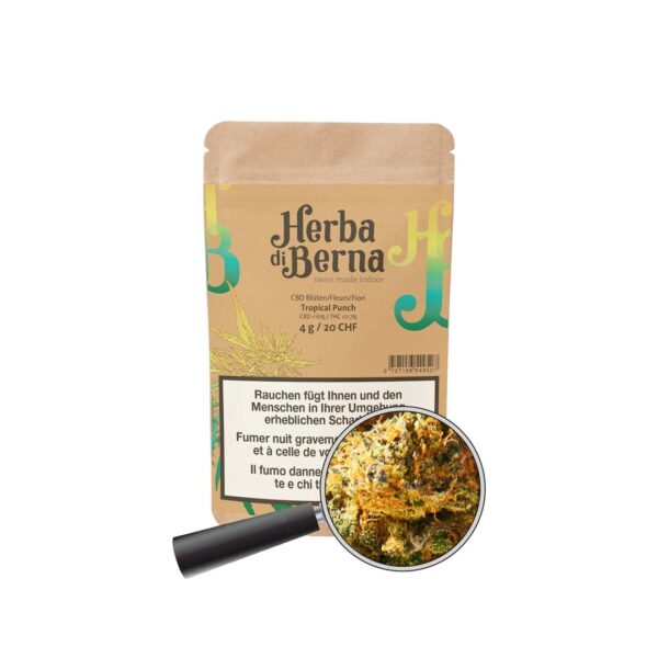 Herba di Berna CBD Indoorblüten – Tropical Punch 4g – Bild 1